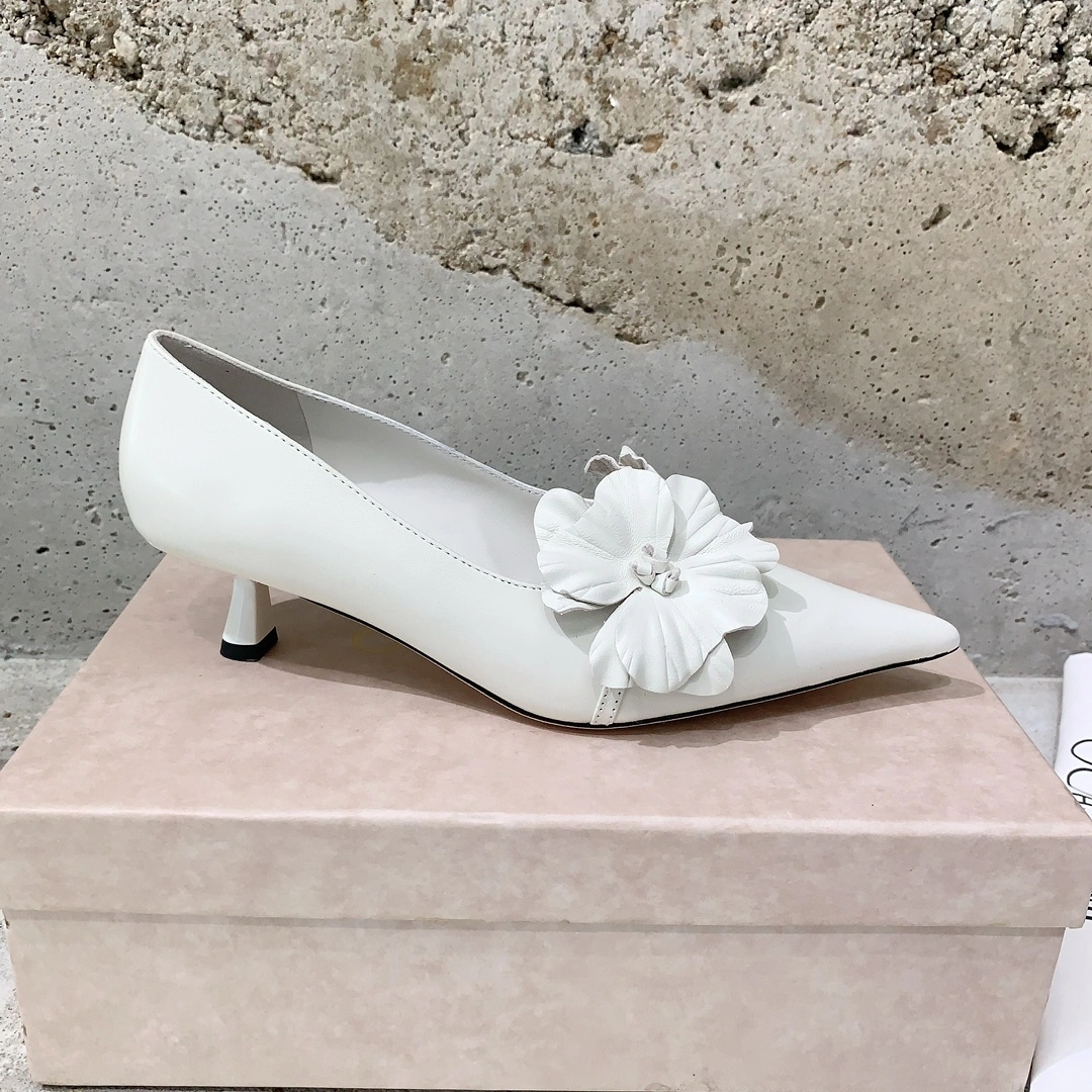 COCO-- ROSALIAFLOWERS65BGW080258 Heel height：6.5CM sheepskin item:D-X032C1474